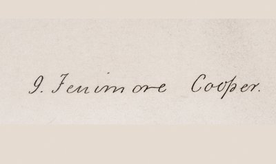 Signature of James Fenimore Cooper by American School